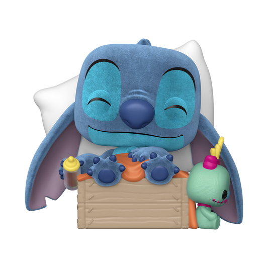 Funko Pop! Plus: Disney Lilo & Stitch - Sleeping Stitch in Box (Flocked) Exclusive #1607 With Protector
