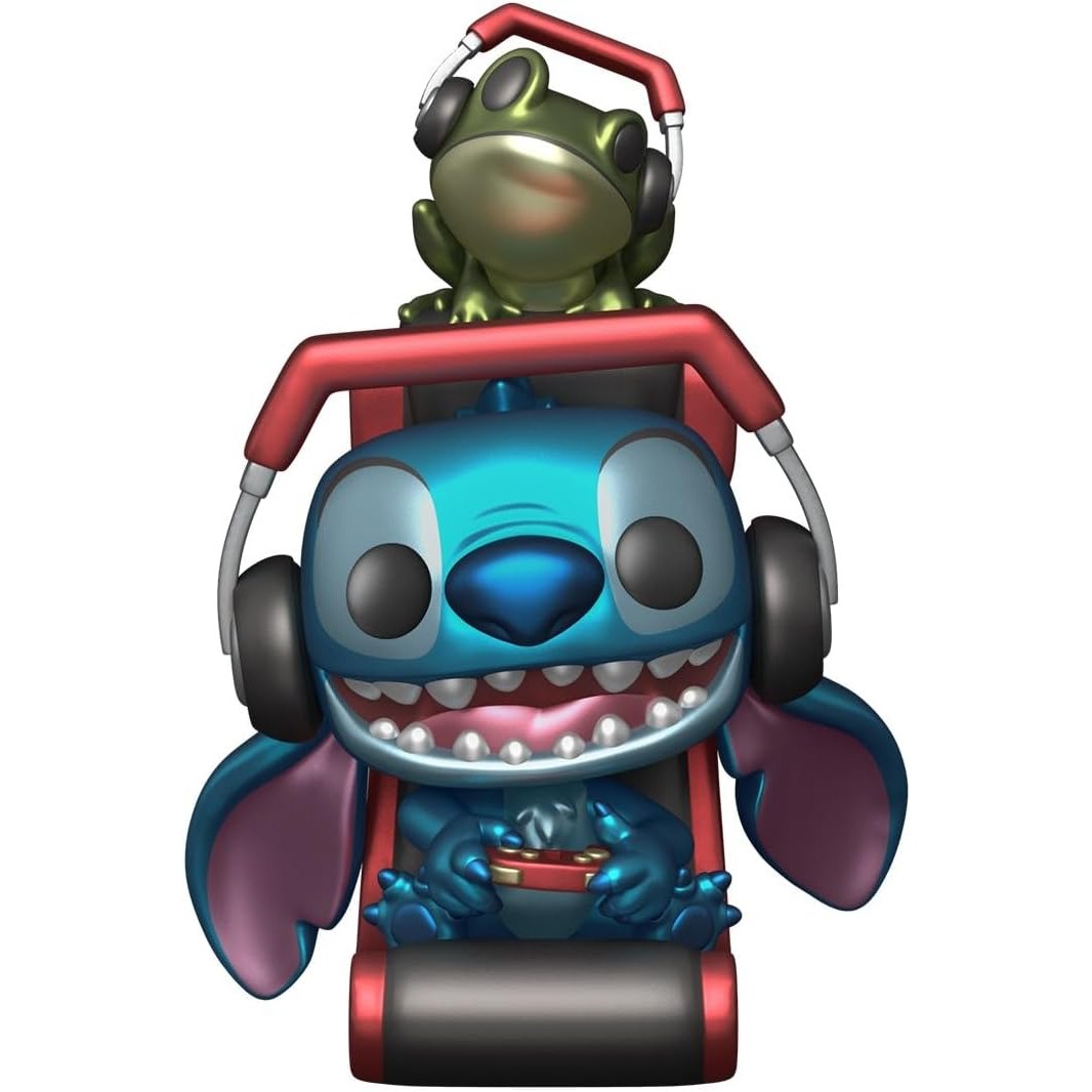Funko Pop! Plus: Lilo & Stitch - Gamer Stitch (Metallic) #1564 With Protector