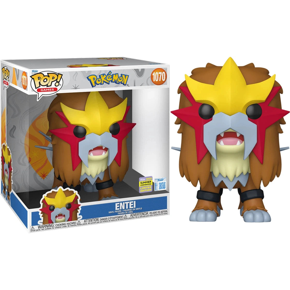 Funko - Pop! Pokemon: Entei  SDCC  Limited Edition With Protector