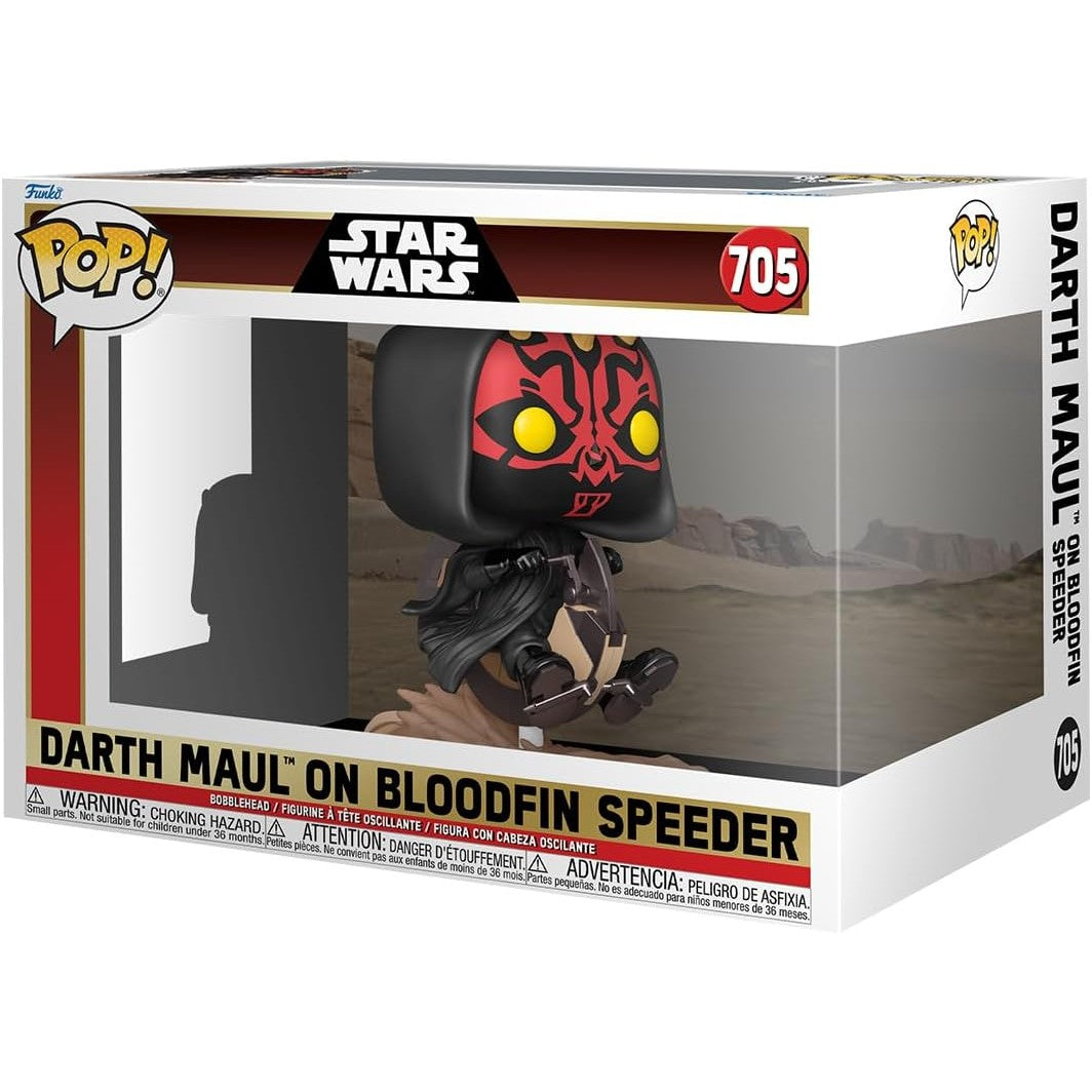 Funko Pop! Rides Deluxe: Star Wars Darth Maul on Bloodfin Speeder #705