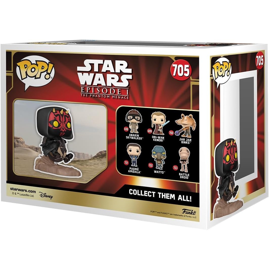 Funko Pop! Rides Deluxe: Star Wars Darth Maul on Bloodfin Speeder #705