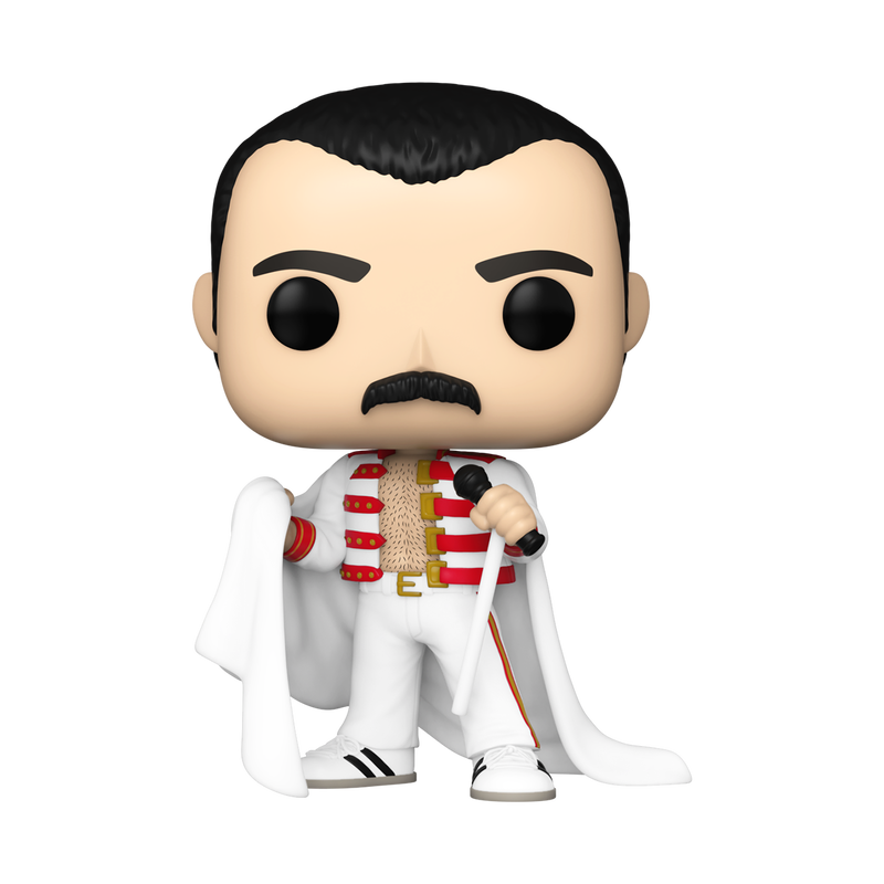 Funko Pop! Rocks: Queen - Freddie Mercury (We Will Rock You Tour) #414 With Protector