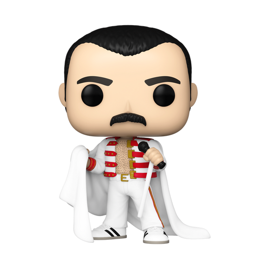 Funko Pop! Rocks: Queen - Freddie Mercury (We Will Rock You Tour) #414 With Protector