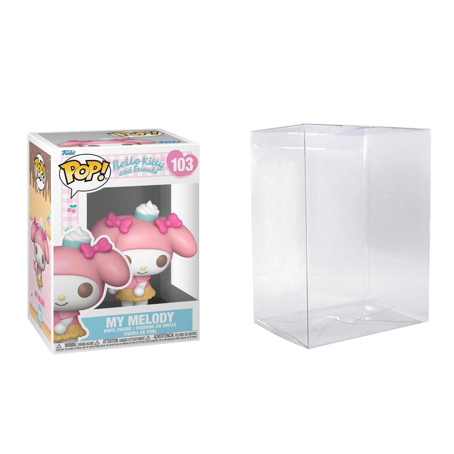 Funko Pop! Sanrio: Hello Kitty - Ice Cream #103 With Protector