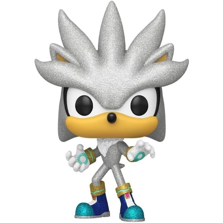 Funko Pop! Sonic The Hedgehog: Sonic Silver Diamond Glitter #1103 With Protector