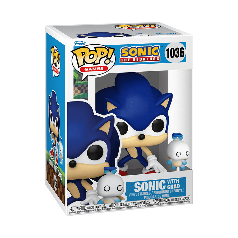 Funko Pop! Games: Sonic The Hedgehog - Sonic with Hero Chao #1036 With Protector
