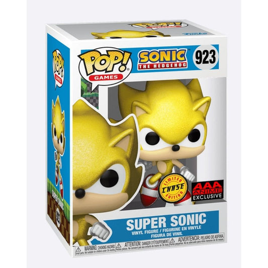 Funko Pop! Sonic the Hedgehog - Super Sonic Chase Exclusive #923 With Protector