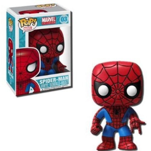 Funko Pop! Marvel Spider-Man #03 Vinyl Bobble-Head Figure with Protector