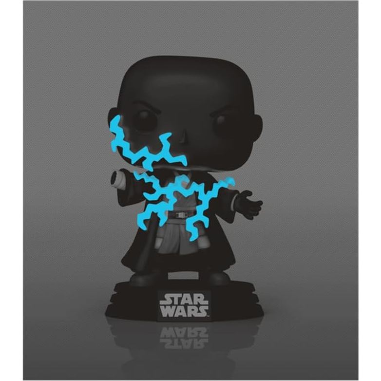 Funko Pop! Star Wars Episode III - Mace Windu Force Lightning Death GITD #788 With Protector
