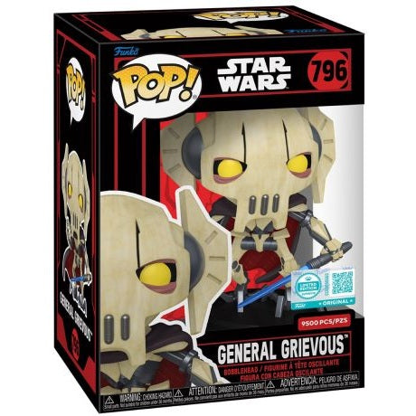 Funko Pop! Star Wars - General Grievous Limited Ed Exclusive #796 With Protector