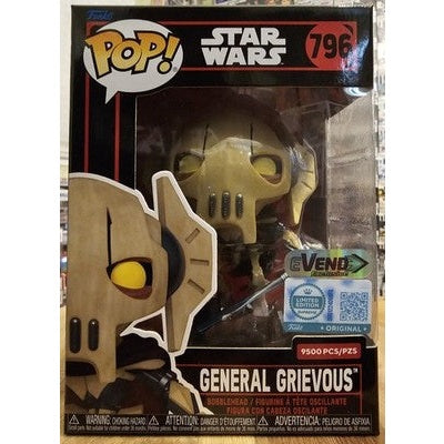 Funko Pop! Star Wars - General Grievous Limited Ed Exclusive #796 With Protector
