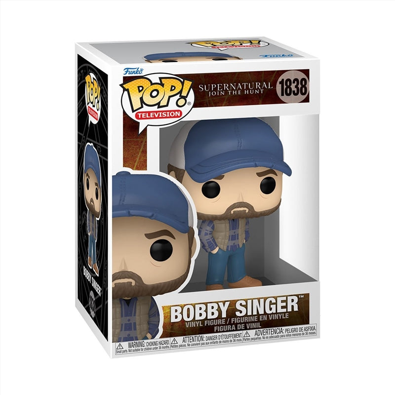 Funko Pop! Supernatural Bobby Singer #1838 With Protector