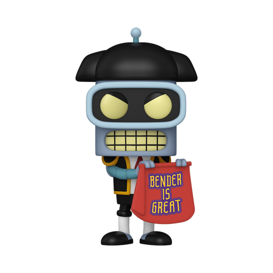 Funko Pop! Television: Futurama - Bender (Matador) #1756 With Protector