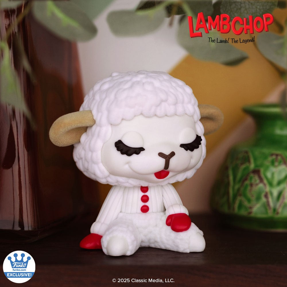 Funko Pop! Television Lamb Chop - Lamb Chop (Flocked) Funko Shop Exclusive #1698 With Protector