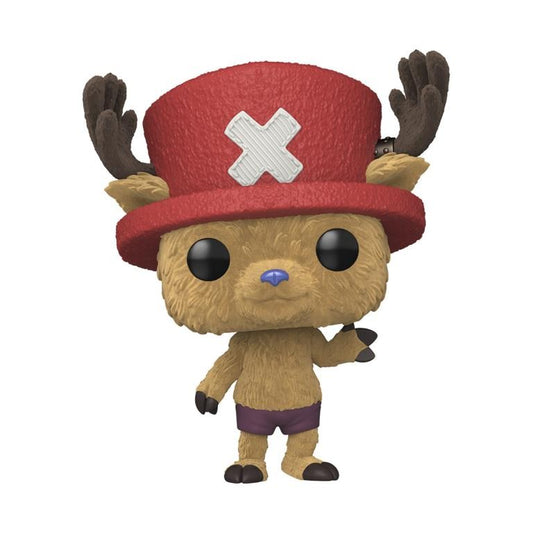 Funko Pop! Television: One Piece - Tony Tony Chopper Flocked (Live Action) #1883 With Protector