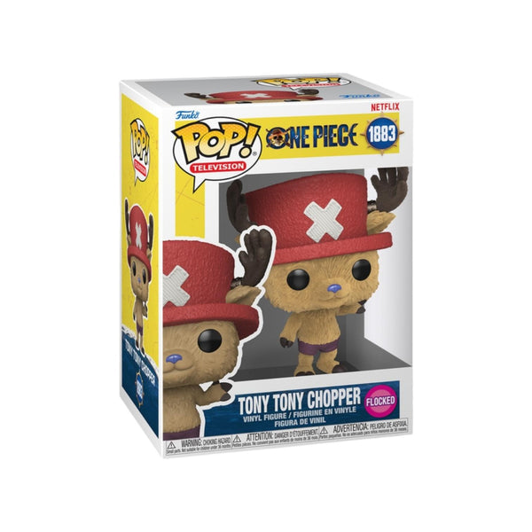Funko Pop! Television: One Piece - Tony Tony Chopper Flocked (Live Action) #1883 With Protector