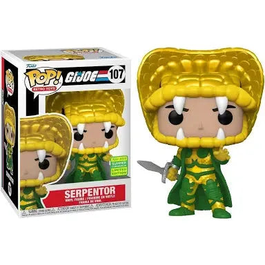 G.I. Joe - Serpentor #107 2022 Summer Convention Limited Edition Funko Pop! With Protector