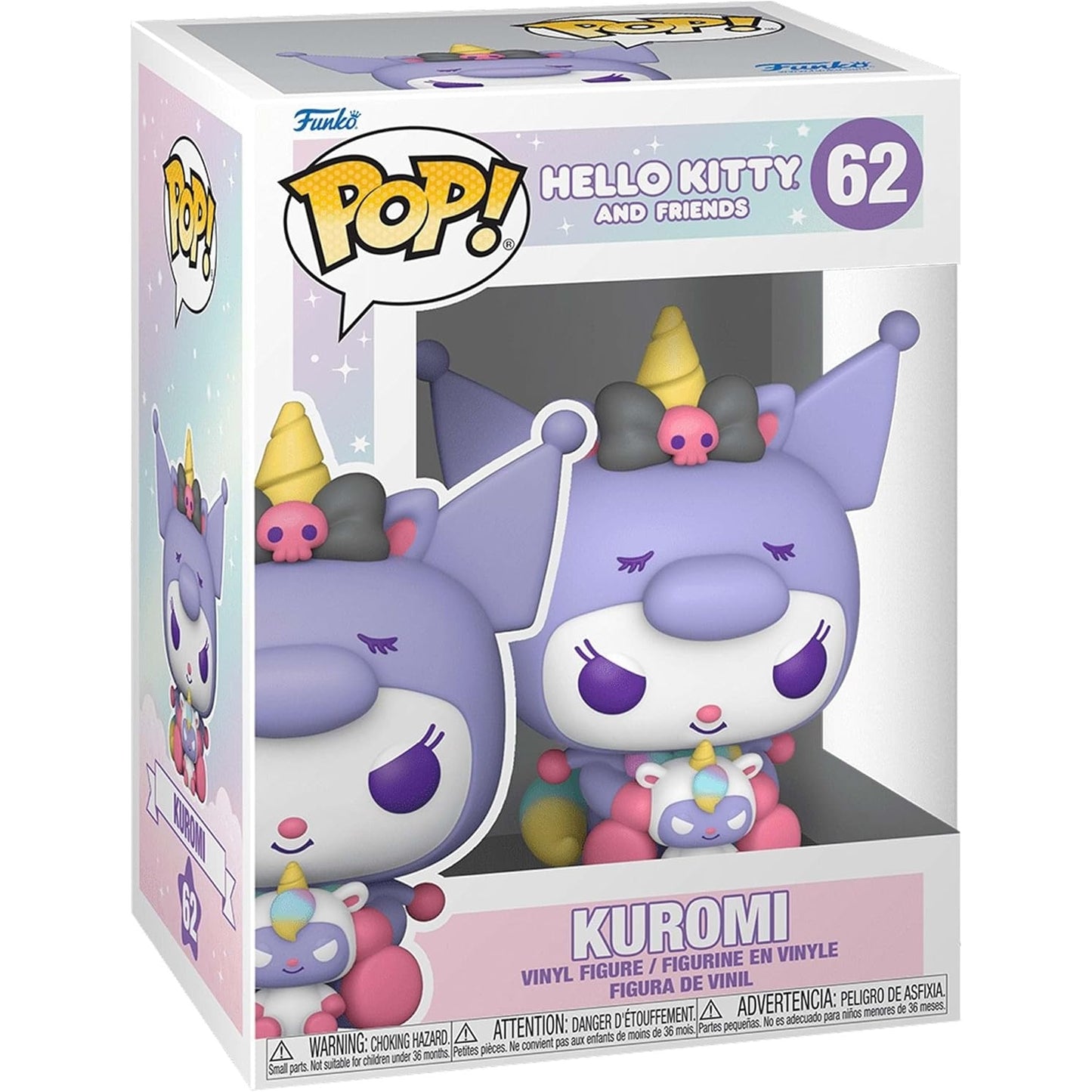 Hello Kitty And Friends - Kuromi Unicorn Party #62 Funko Pop! with Branded Protector Case With Protector
