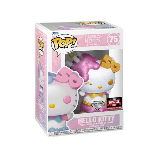 Hello Kitty in Cake #75 (Diamond Collection) 50th Anniversary - Target Con 2024 Exclusive Funko Pop! With Protector
