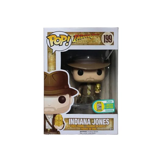 Funko Pop! Indiana Jones Adventure - Indiana Jones SDCC Limited Edition  #199 With Protector