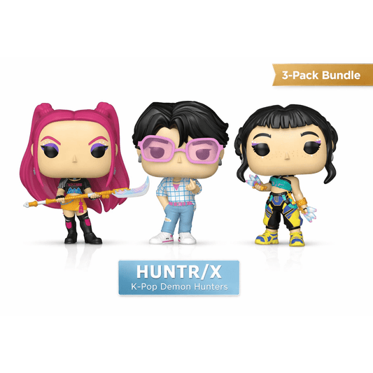 K-Pop Demon Hunters Bundle – Mira, Jinu & Zoey (3-Pack Funko Pops w/ Protectors)