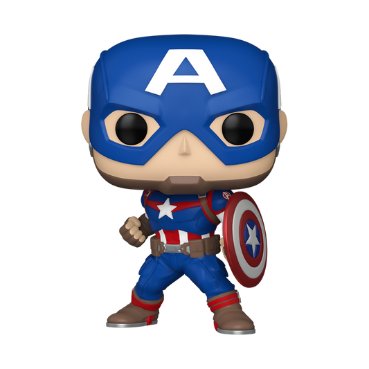 Marvel Captain America #1419 Funko Pop! With Protector