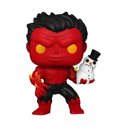Marvel Holiday Red Hulk #1439 Funko Pop! With Protector