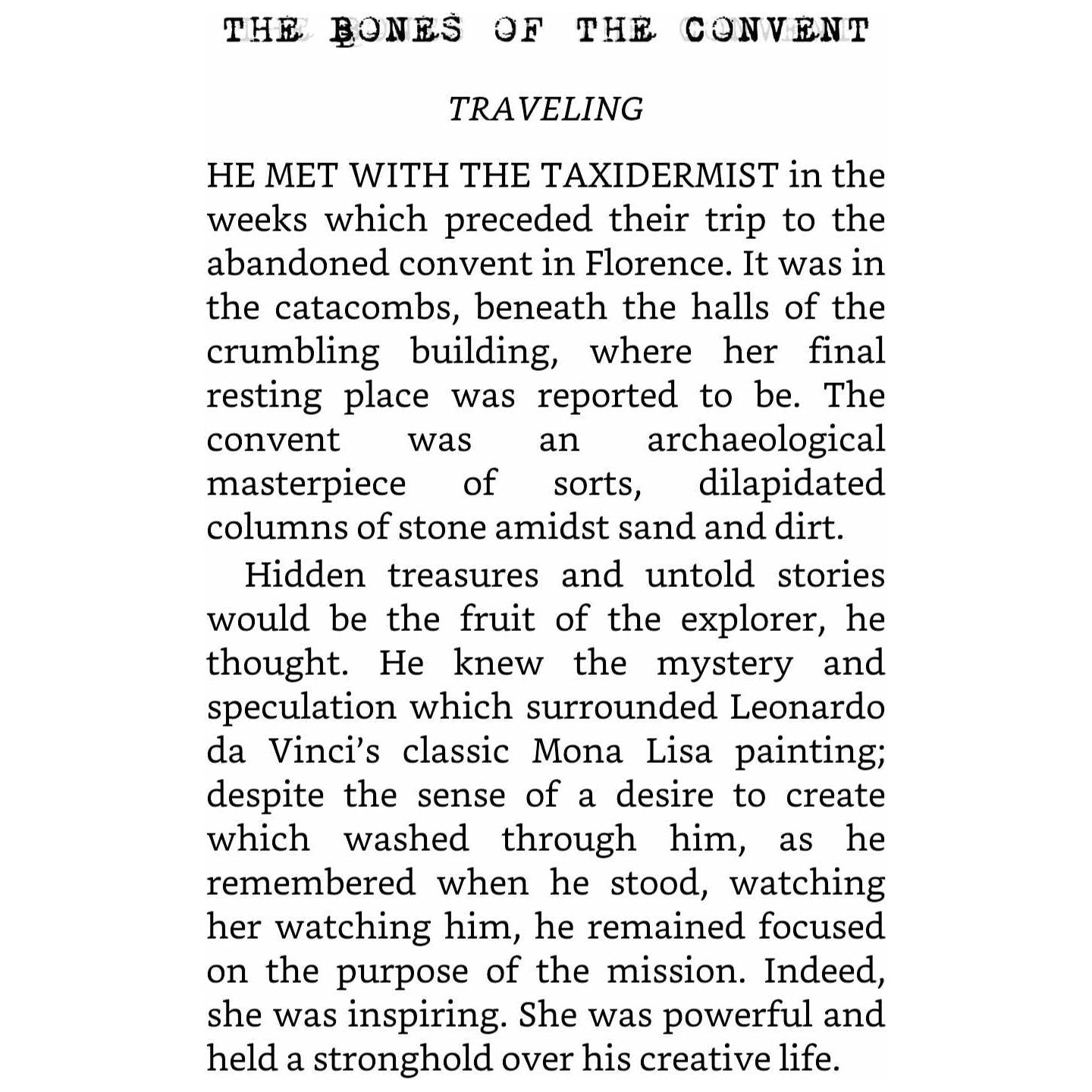 Mona Lisa, Becoming a Ghost - A.L. Mengel