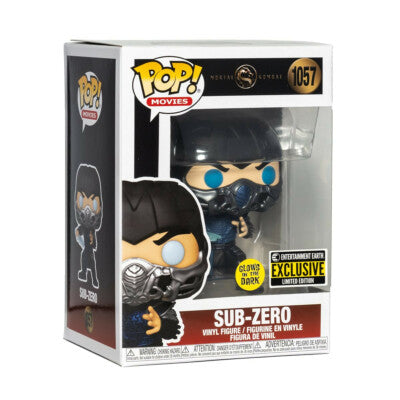 Funko Pop! Movies: Mortal Kombat - Sub-Zero GITD Exclusive #1057 With Protector