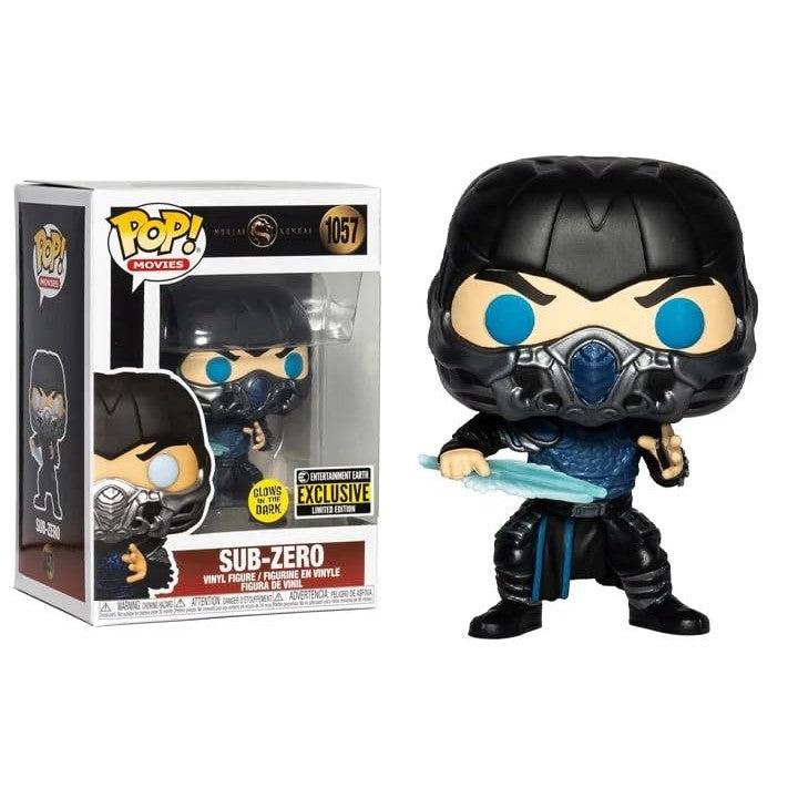 Funko Pop! Movies: Mortal Kombat - Sub-Zero GITD Exclusive #1057 With Protector