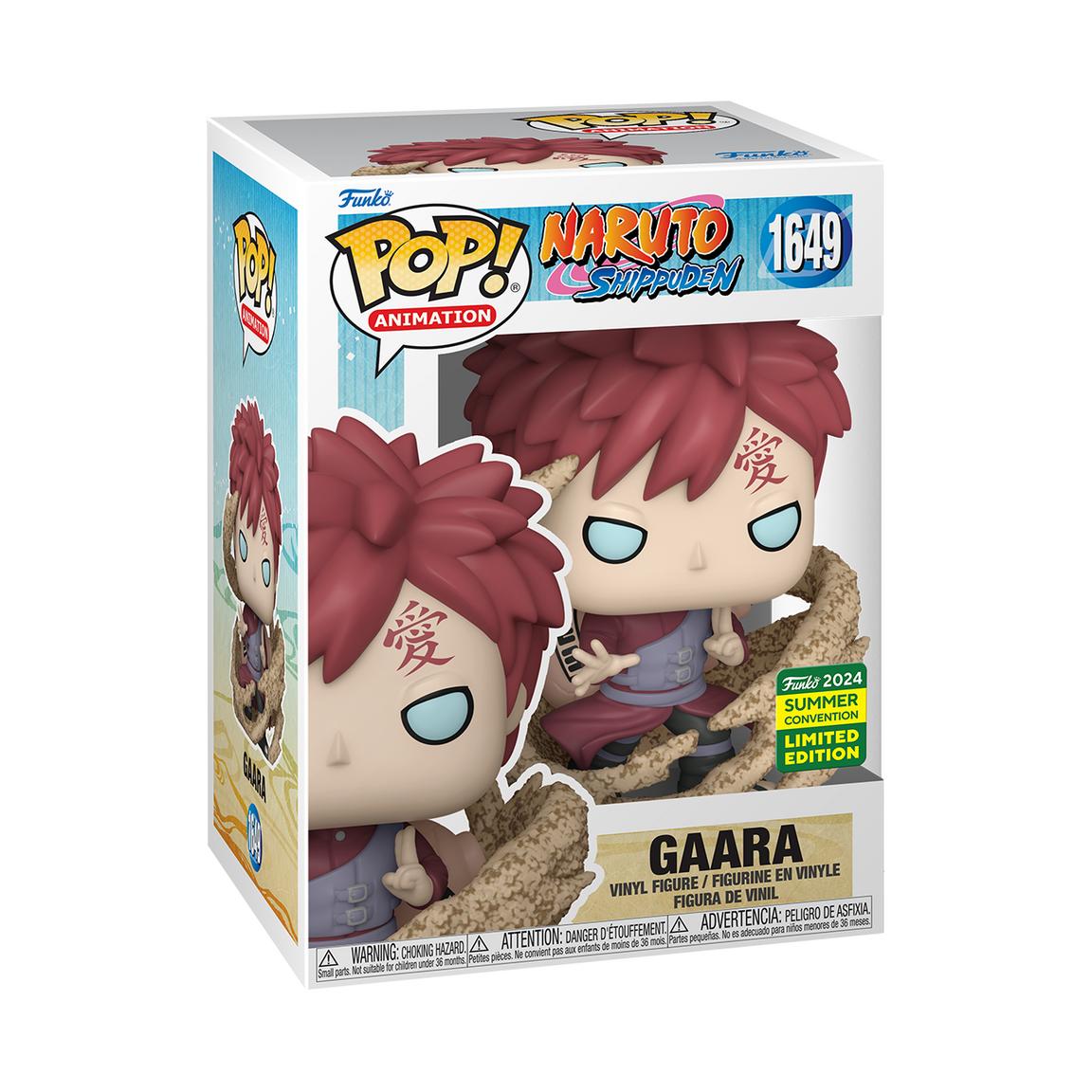 Naruto Shippuden - Gaara #1649 2024 Summer Convention Limited Edition Funko Pop! With Protector