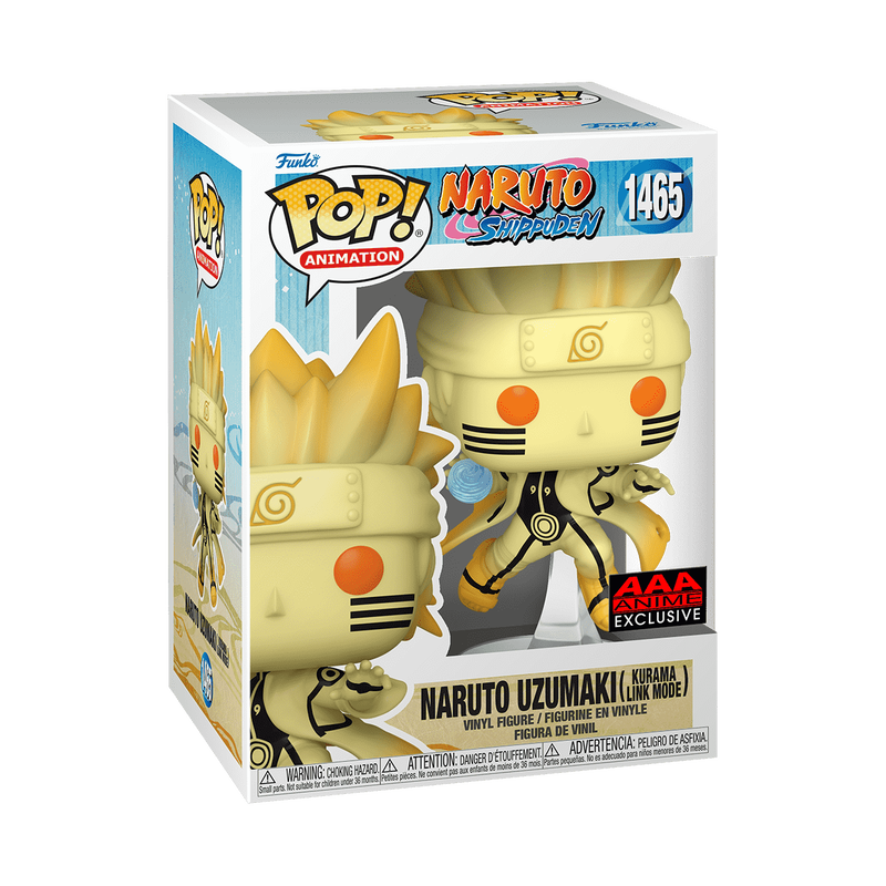 Naruto Shippuden - Naruto Uzumaki Kurama Link Mode #1465 AAA Anime Exclusive With Protector