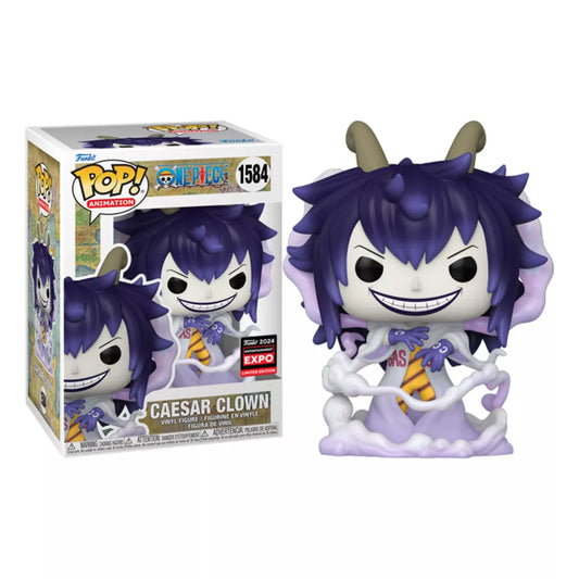 One Piece Caesar Clown #1584 Limited Edition Shared Exclusive Funko Pop! With Protector