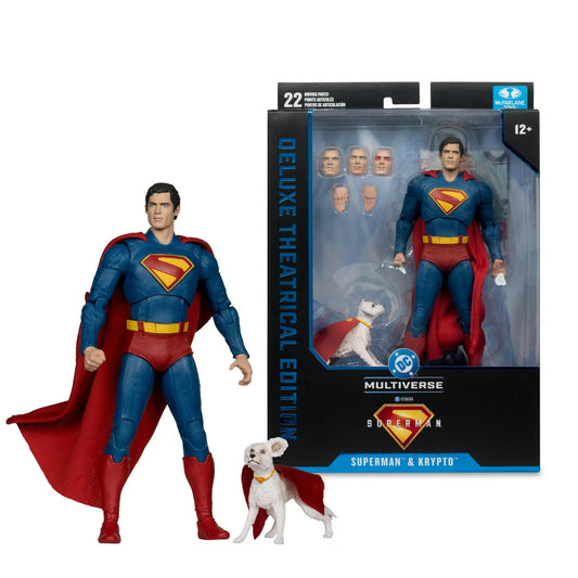 DC Multiverse - Superman Movie (2025) Superman & Krypto Deluxe Theatrical Edition Figure
