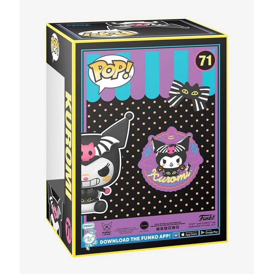 Hello Kitty - Kuromi (Black Light) Hot Topic Exclusive # 71 Funko Pop