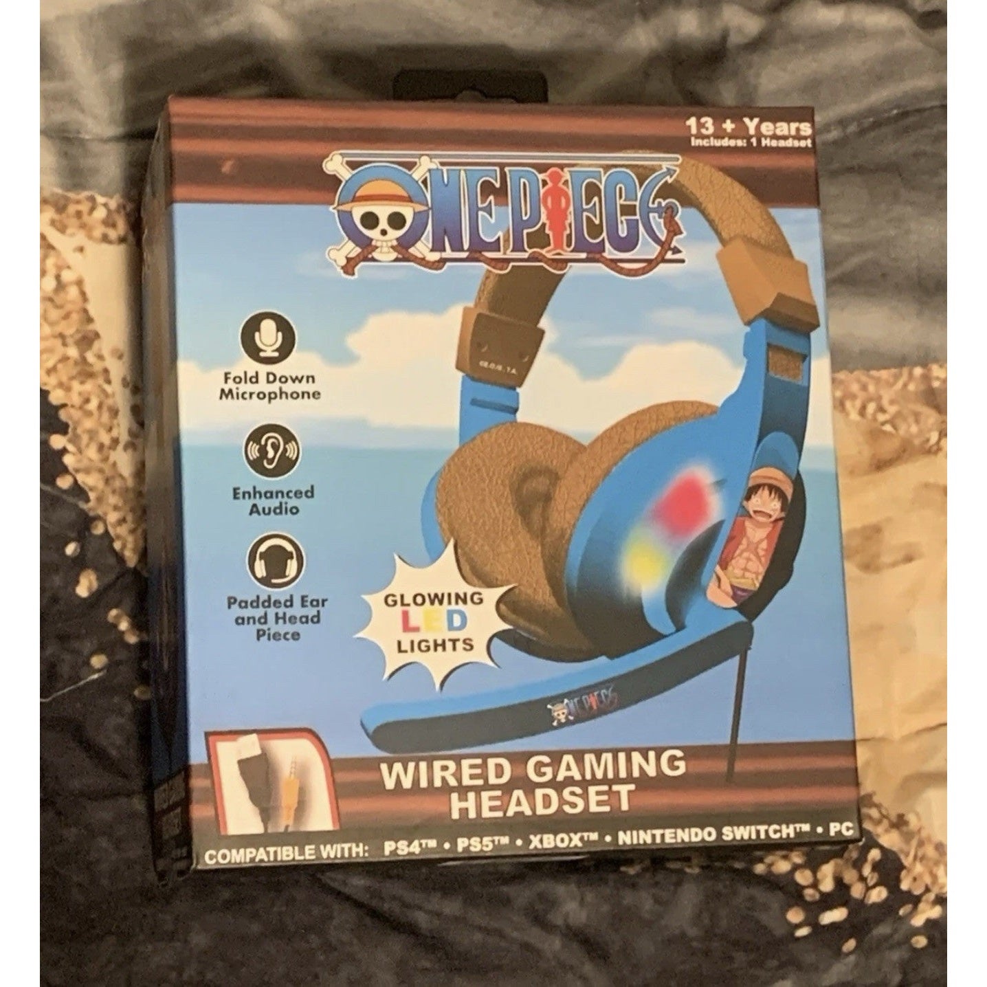 One Piece Wired Gaming Headset LED Multi Compatible Platform New in Box