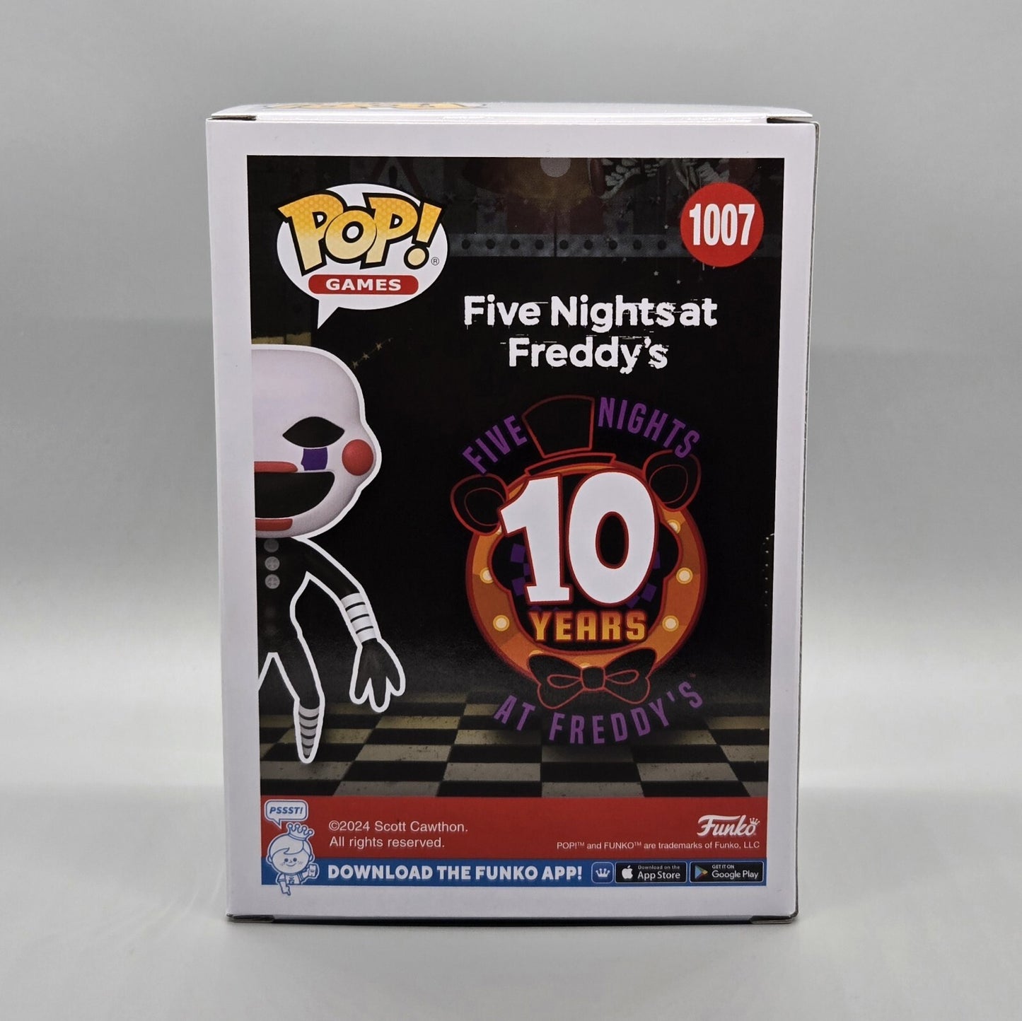 Pop! Games: Five Nights At Freddy’s 10th Anniversary Marionette # 1007 Hot Topic Exclusive