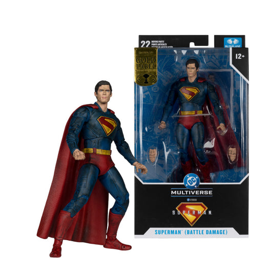 DC Multiverse - Superman Battle Damage Gold Label Figure