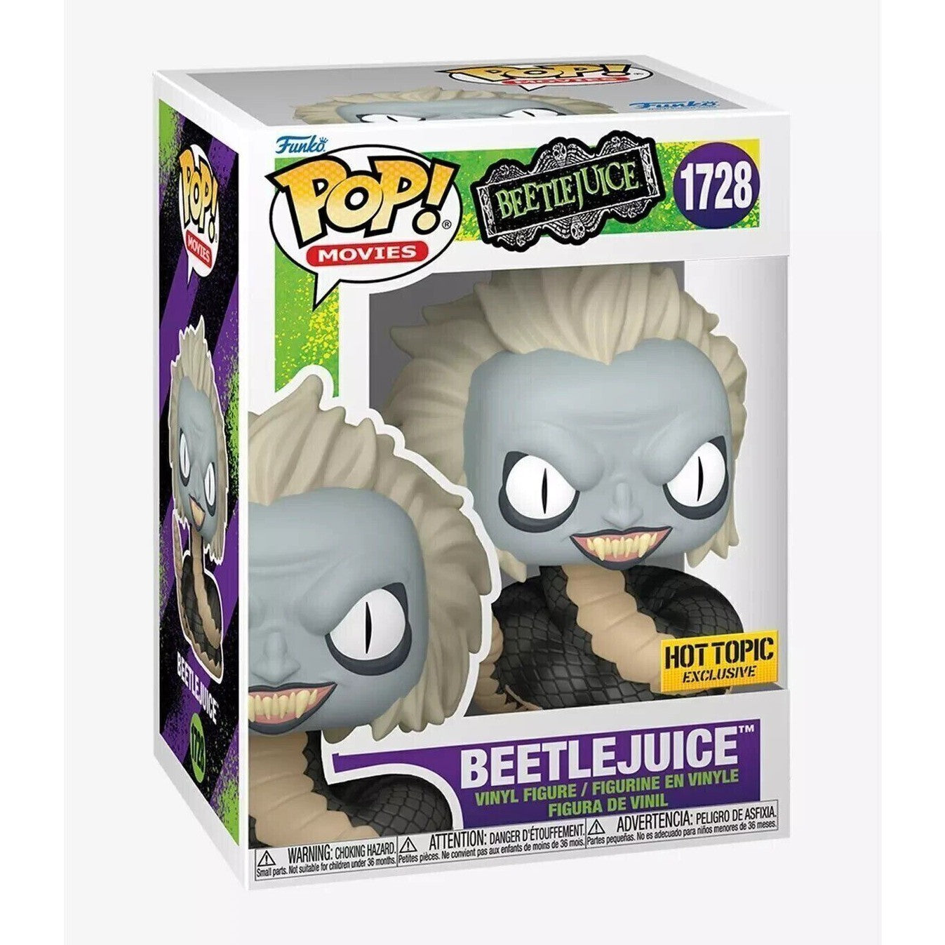 Beetlejuice - Beetlejuice as a Snake Hot Topic Exclusive # 1728 Funko Pop