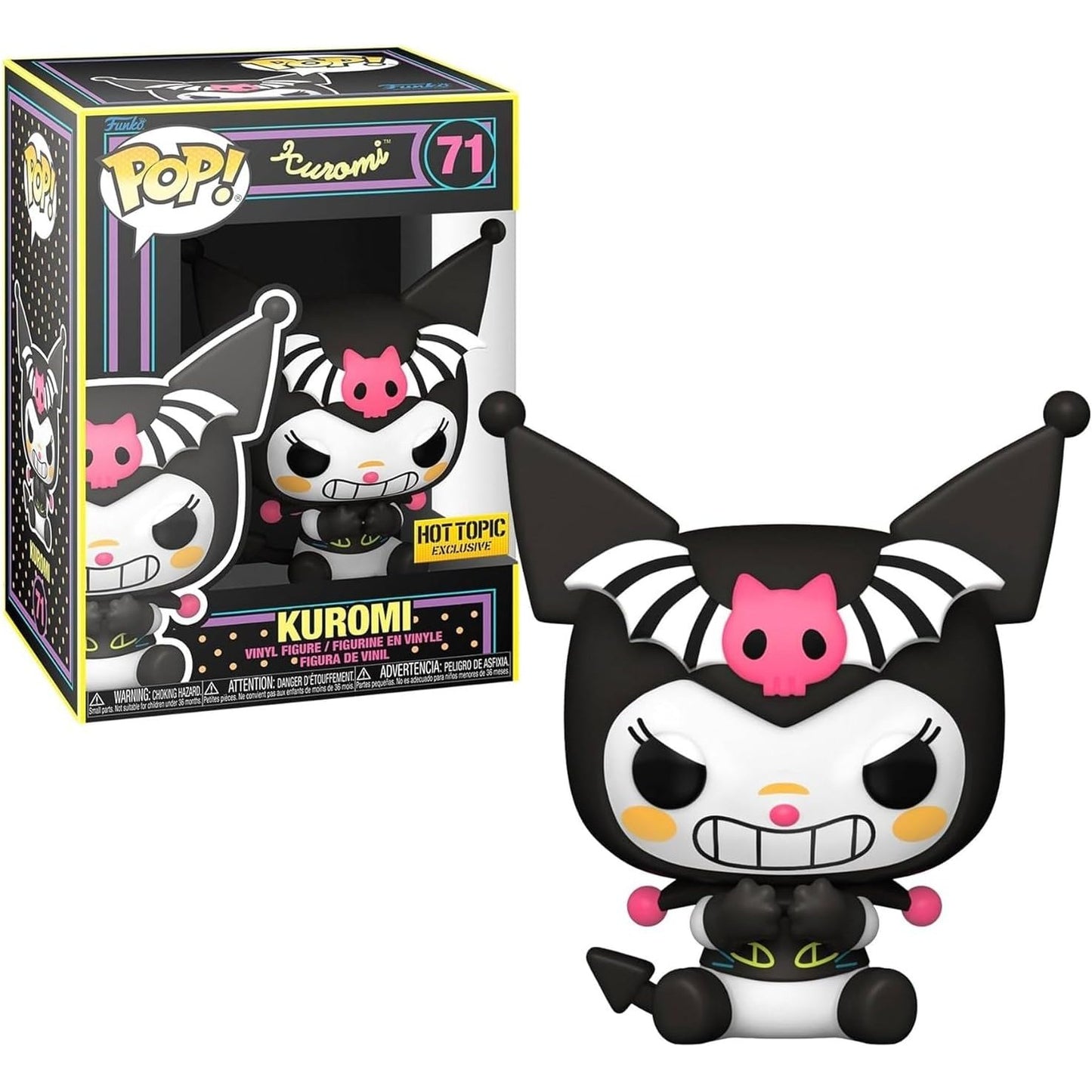 Hello Kitty - Kuromi (Black Light) Hot Topic Exclusive # 71 Funko Pop