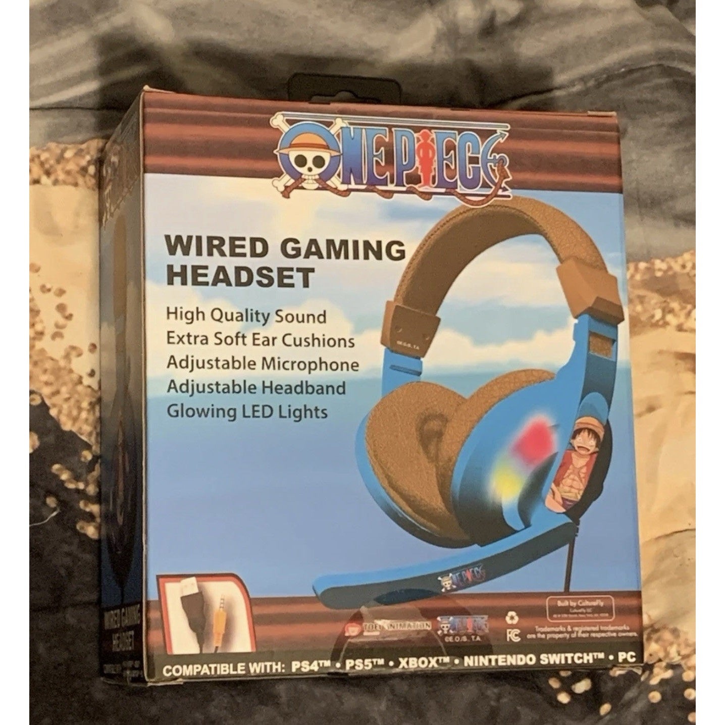 One Piece Wired Gaming Headset LED Multi Compatible Platform New in Box