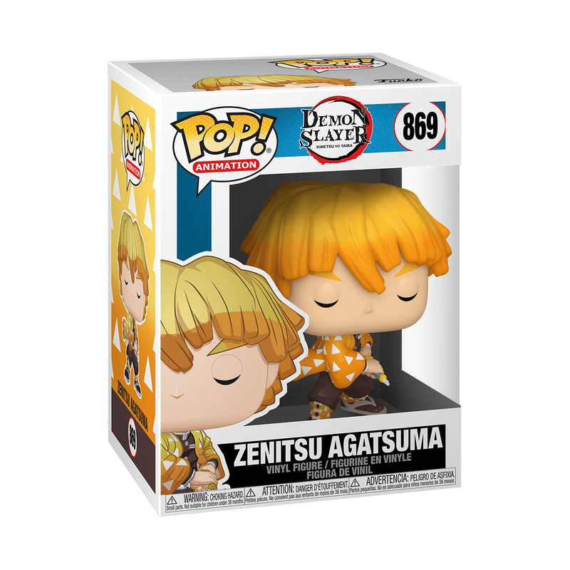 Funko Pop! Animation: Demon Slayer - Zenitsu Agatsuma #869 With Protector