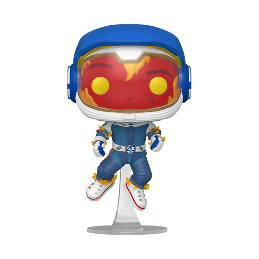 Pop! Fantastic Four First Steps - Human Torch (Space Suit) #1521 With Protector