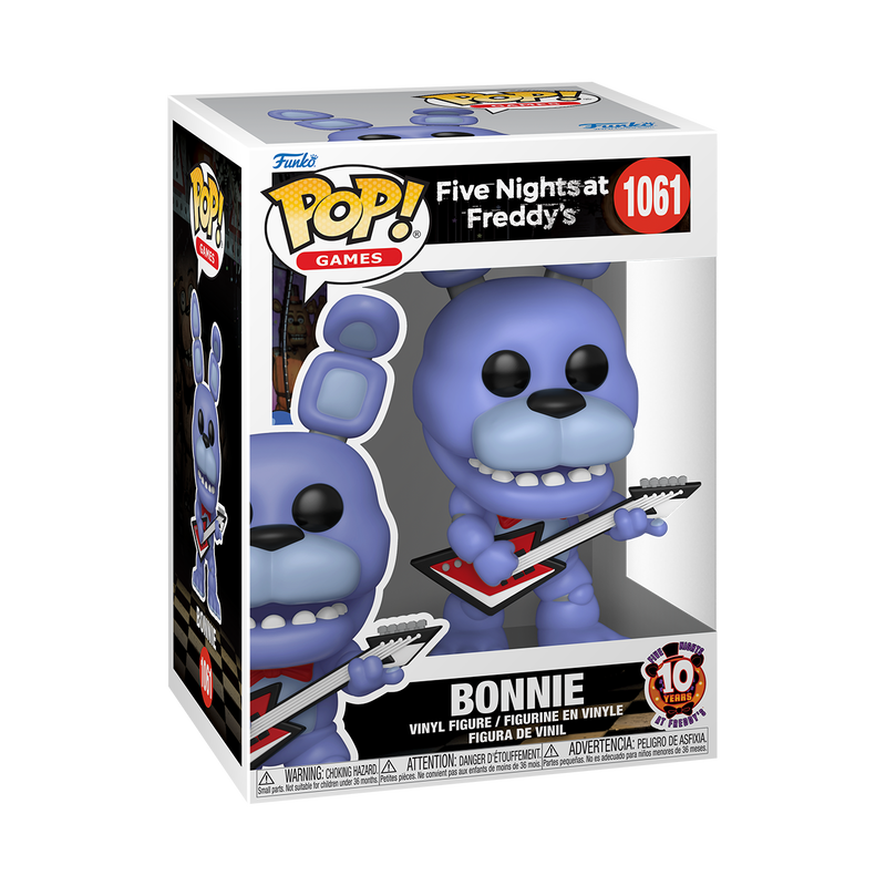 Pop! Games: Five Nights At Freddy's 10th Anniversary Bonnie #1061 With Protector