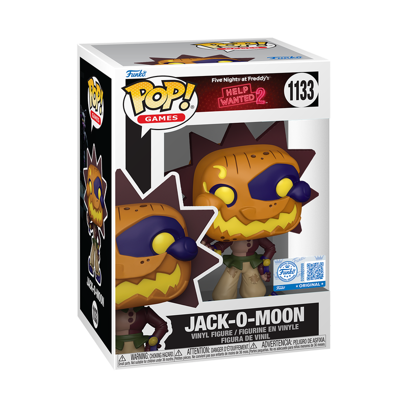 Pop! Games: Five Nights At Freddy's (Help Wanted 2) - Jack-O-Moon Hot Topic Exclusive #1133 With Protector