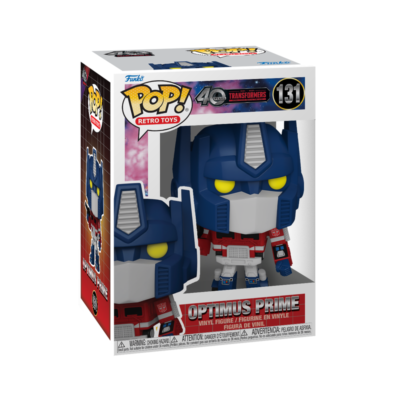 Pop Retro Toys - Optimus Prime (Generation One) #131 Funko Pop! With Protector