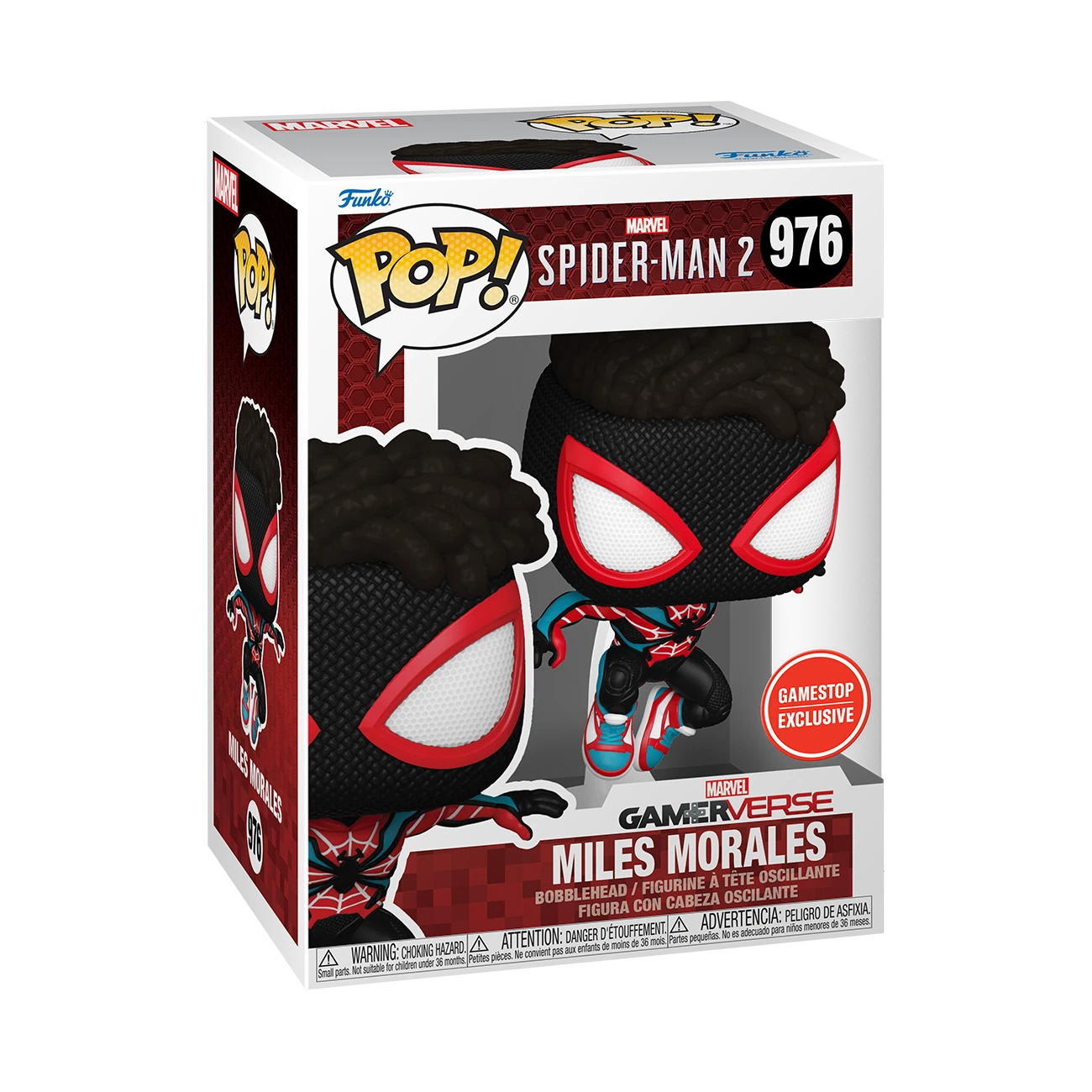 Funko Pop! Marvel Spider-Man 2 - Miles Morales Exclusive #976 With Protector