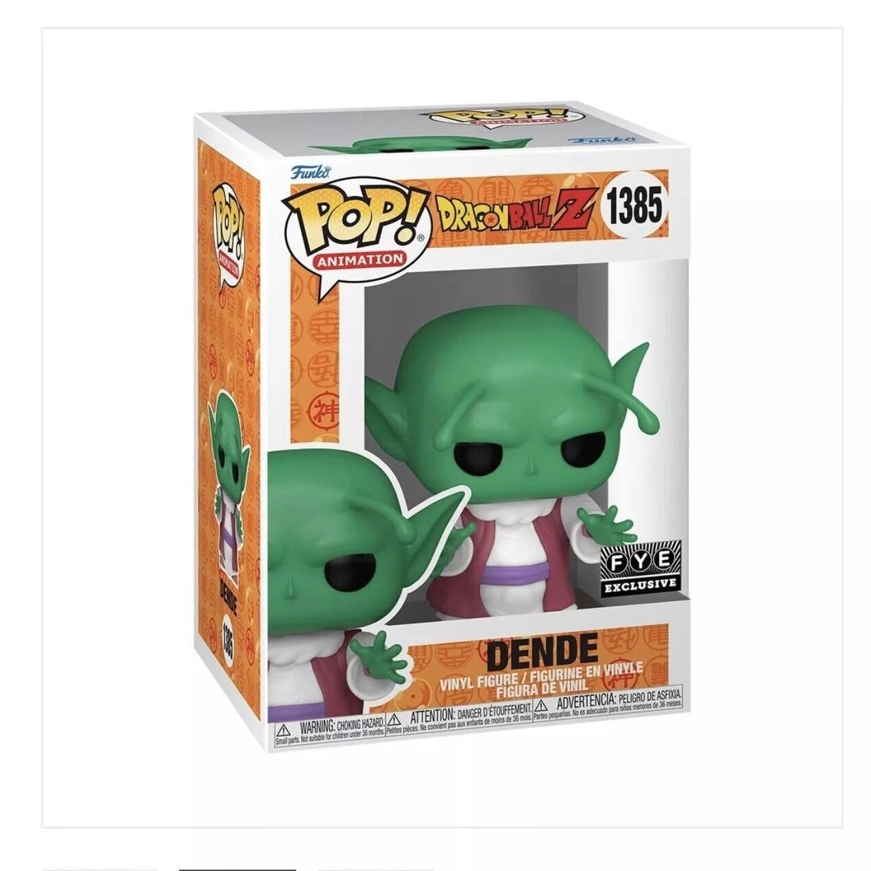 Dragon Ball Z - Dende Fye Exclusive # 1385 Funko Pop