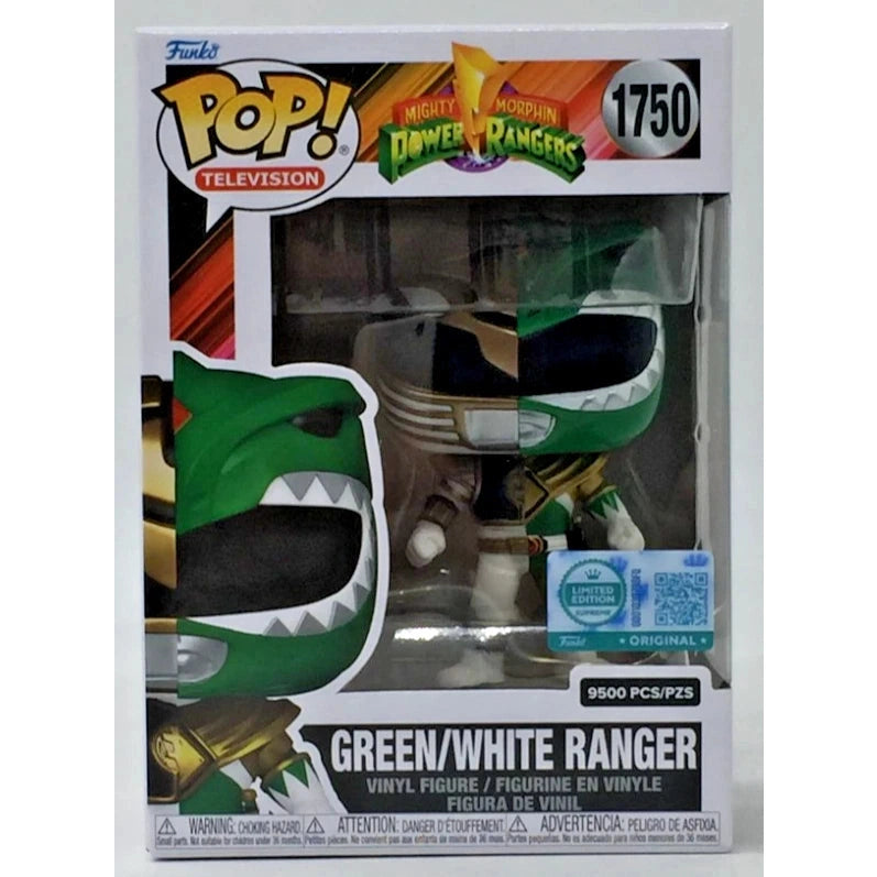 Funko Pop! Mighty Morphin Power Rangers - Green / White Ranger EE Exclusive LE # 1750