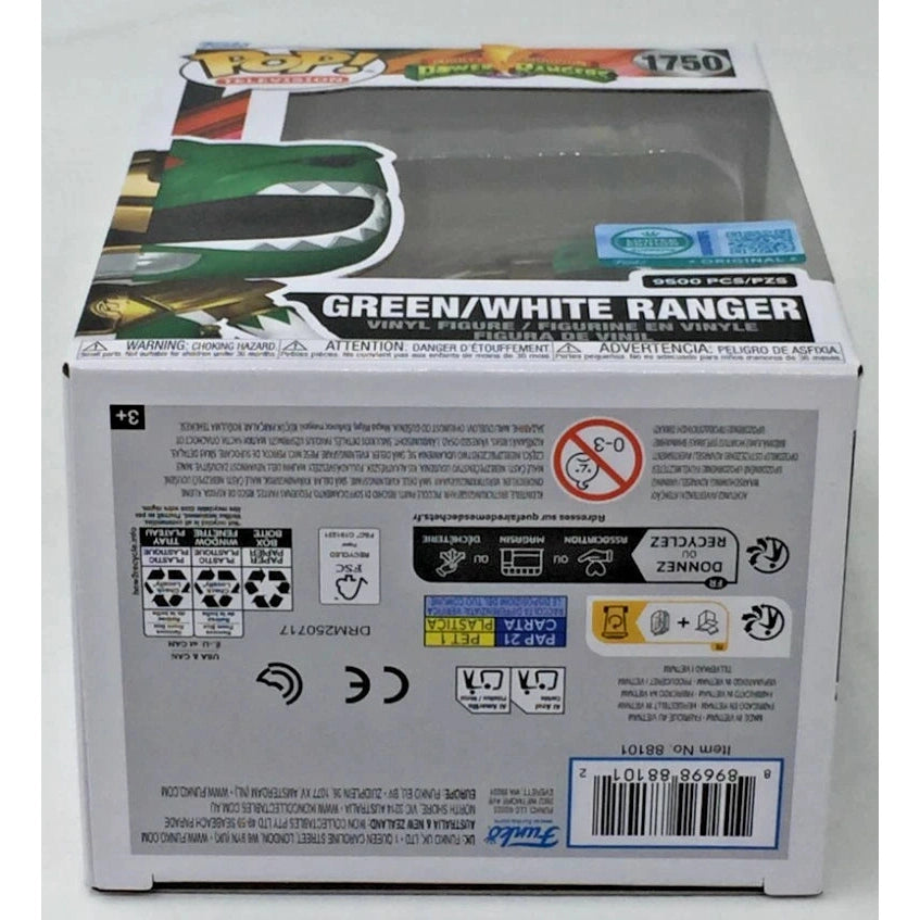 Funko Pop! Mighty Morphin Power Rangers - Green / White Ranger EE Exclusive LE # 1750